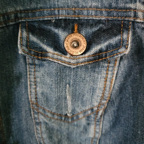Vintage Highway Jeans Jacket Sleeveless Women’s Jacket Vest Size 1X - Picture 5 of 15